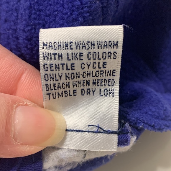 Baby GAP Fleece Blue Ball Cap Hat size M 6–12 Mo. Fall Winter Spring Baby Unisex - Picture 12 of 12